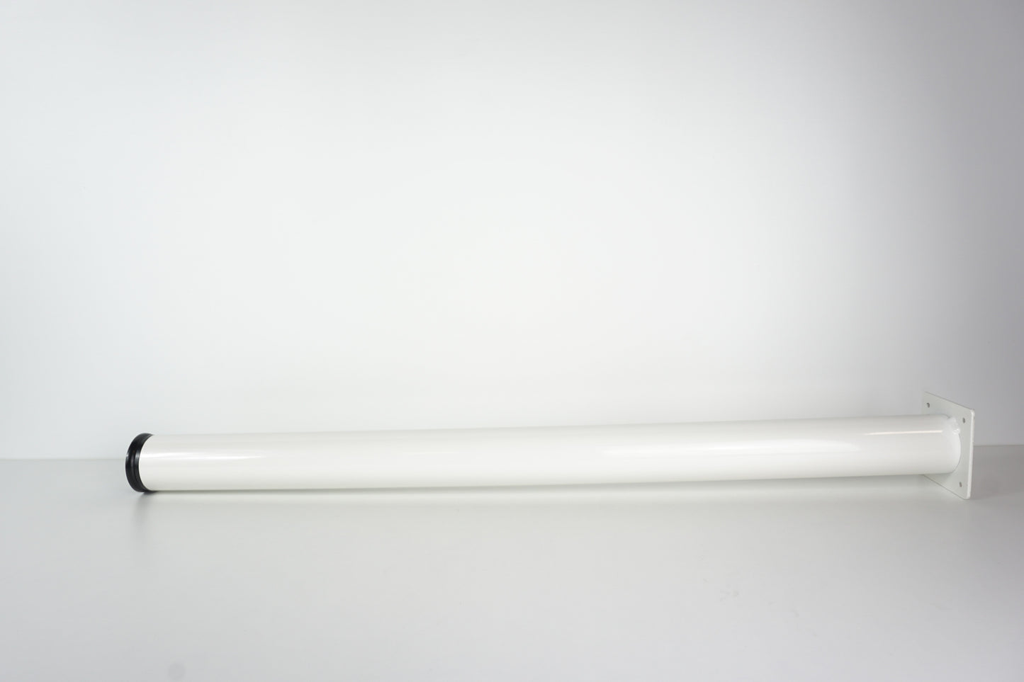 Tischrohr 70 cm in Schwarz, Weiß & Silber