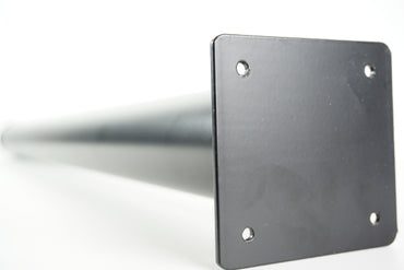 Tischrohr 70 cm in Schwarz, Weiß & Silber
