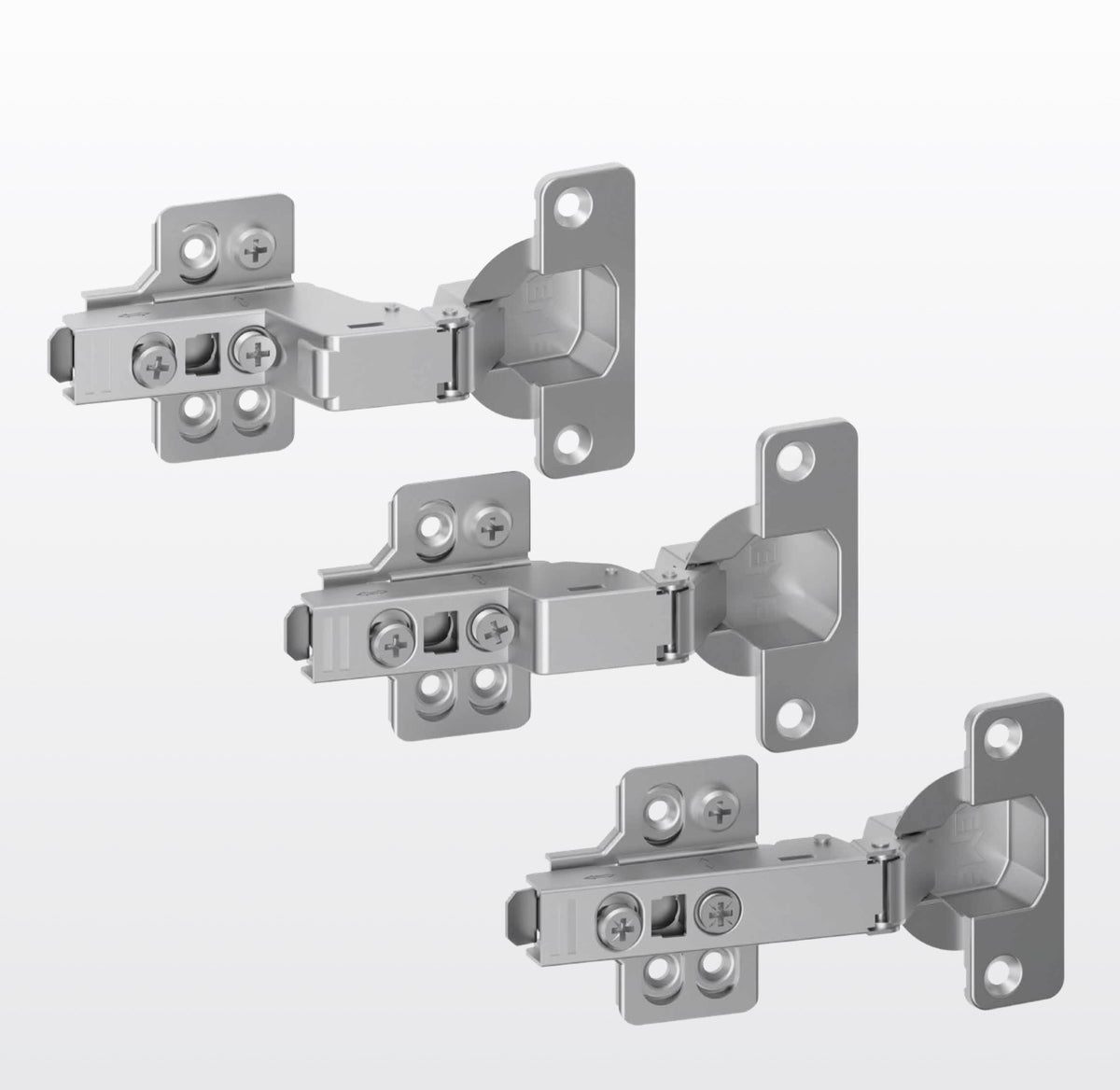 35mm Topfscharnier halb aufliegend 110° mit Soft-Close und 3D-Verstellung