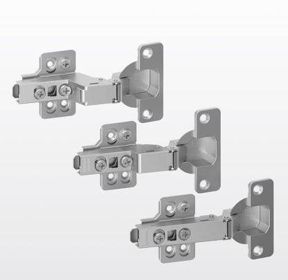 35mm Topfscharnier halb aufliegend 110° mit Soft-Close und 3D-Verstellung