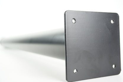 Tischrohr 70 cm in Schwarz, Weiß & Silber